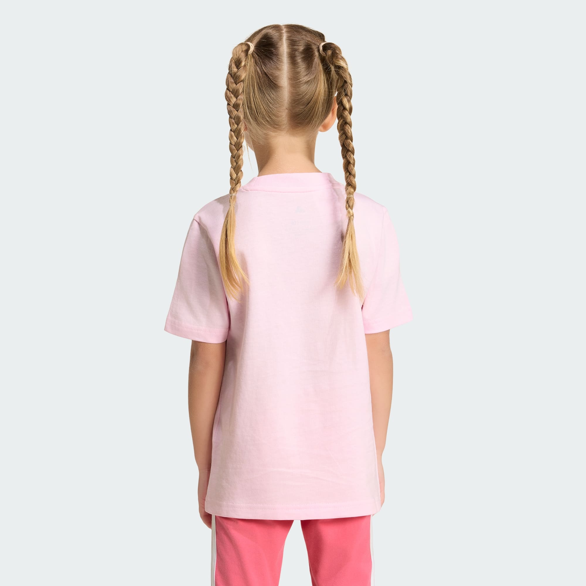 ADIDAS KID'S SNACKS GRAPHIC PINK TEE
