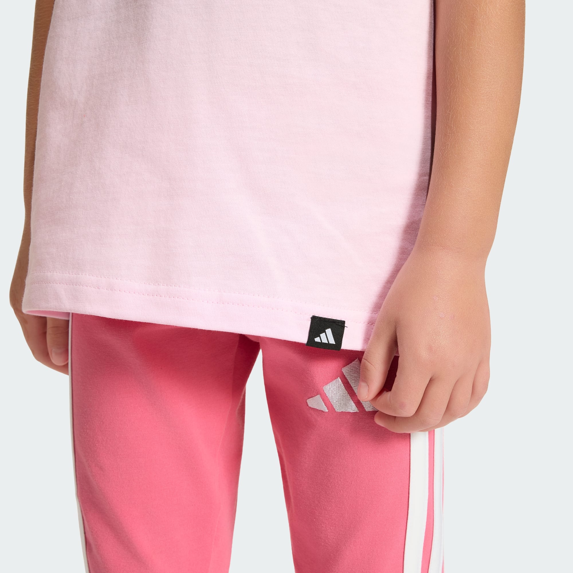 ADIDAS KID'S SNACKS GRAPHIC PINK TEE