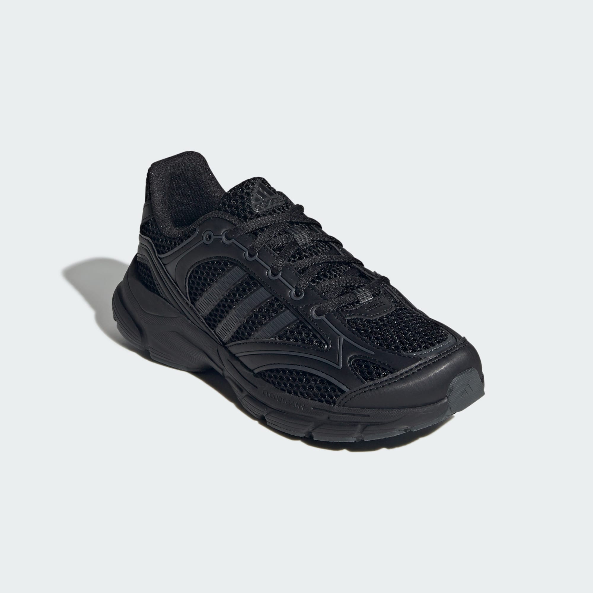 ADIDAS KID'S SPIRITAIN TRIPLE BLACK SNEAKER SHOES
