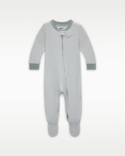Nike Kid's Striped Coverall Green Onesie