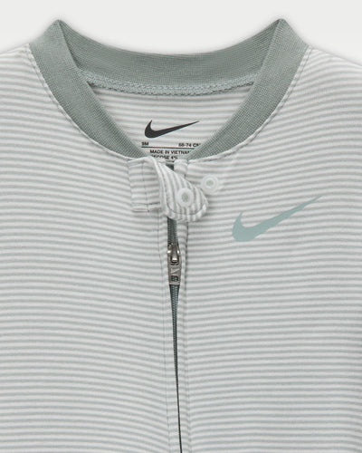 Nike Kid's Striped Coverall Green Onesie