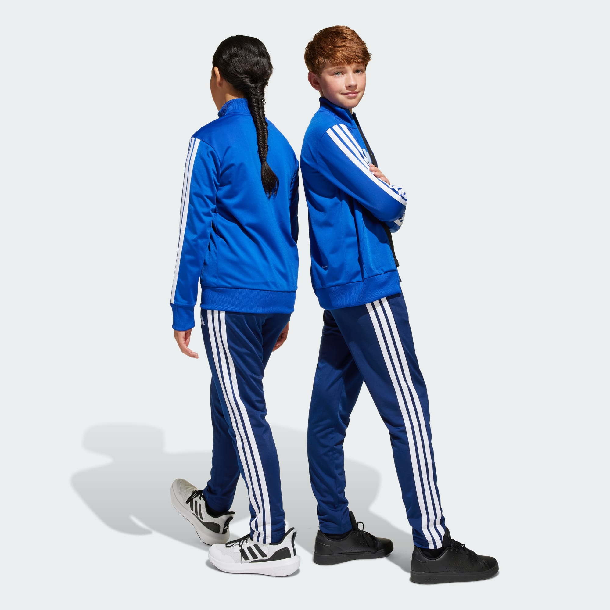 Adidas Kid's 3-Stripes Tiberio Tricot Royal Tracksuit