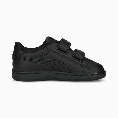 PUMA KID'S SMASH 3.0 TS BLACK/GREY SNEAKER SHOES