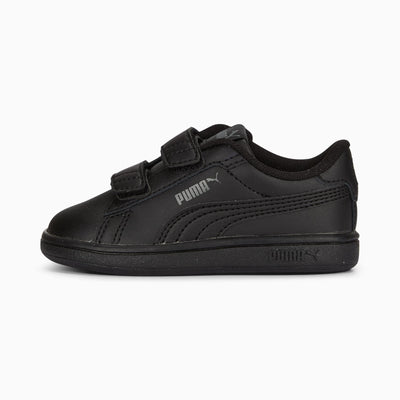 PUMA KID'S SMASH 3.0 TS BLACK/GREY SNEAKER SHOES