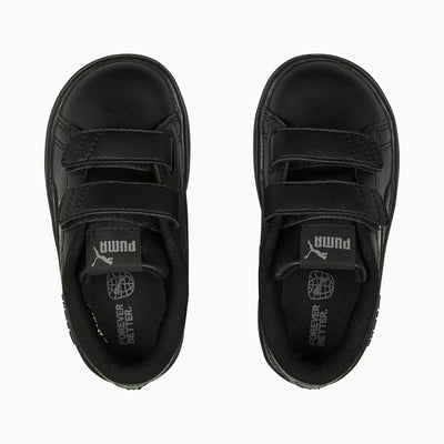PUMA KID'S SMASH 3.0 TS BLACK/GREY SNEAKER SHOES