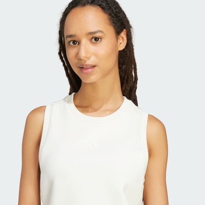 Adidas Women's Soft Lux All Szn White Tank
