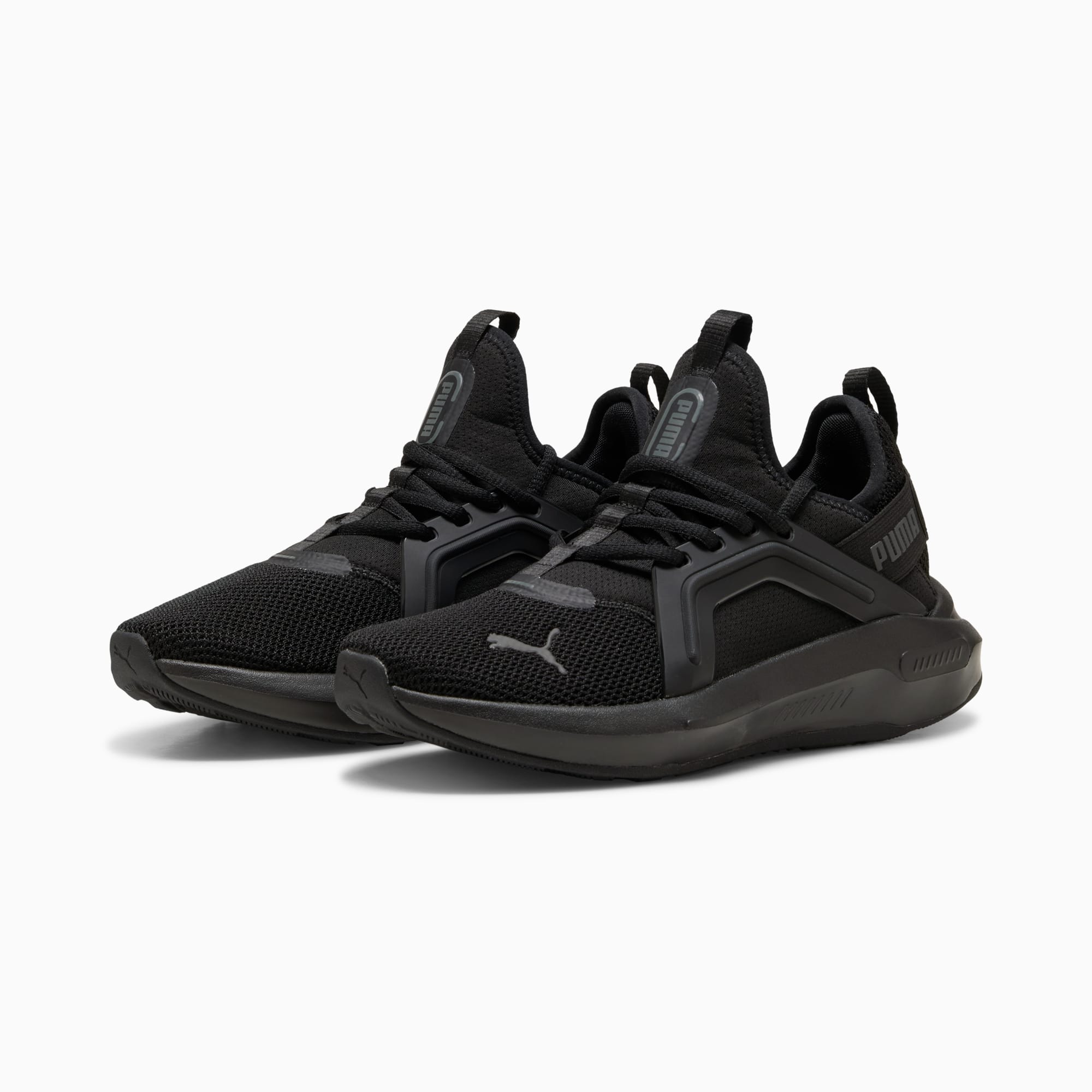 Puma Junior Softride Enzo Triple Black Sneaker Shoes