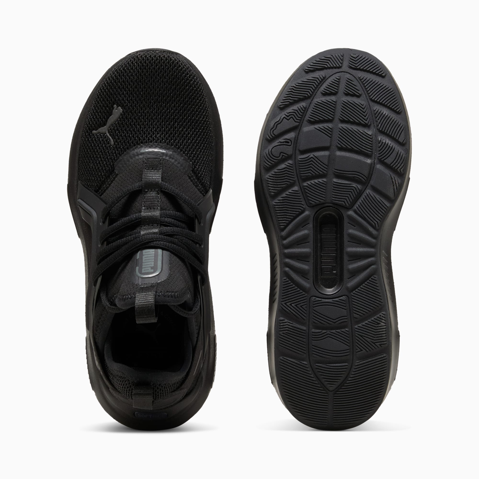 Puma Junior Softride Enzo Triple Black Sneaker Shoes