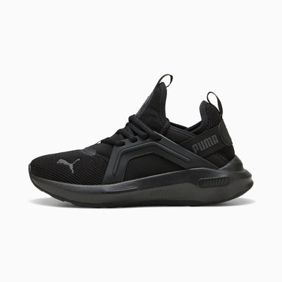 Puma Junior Softride Enzo Triple Black Sneaker Shoes