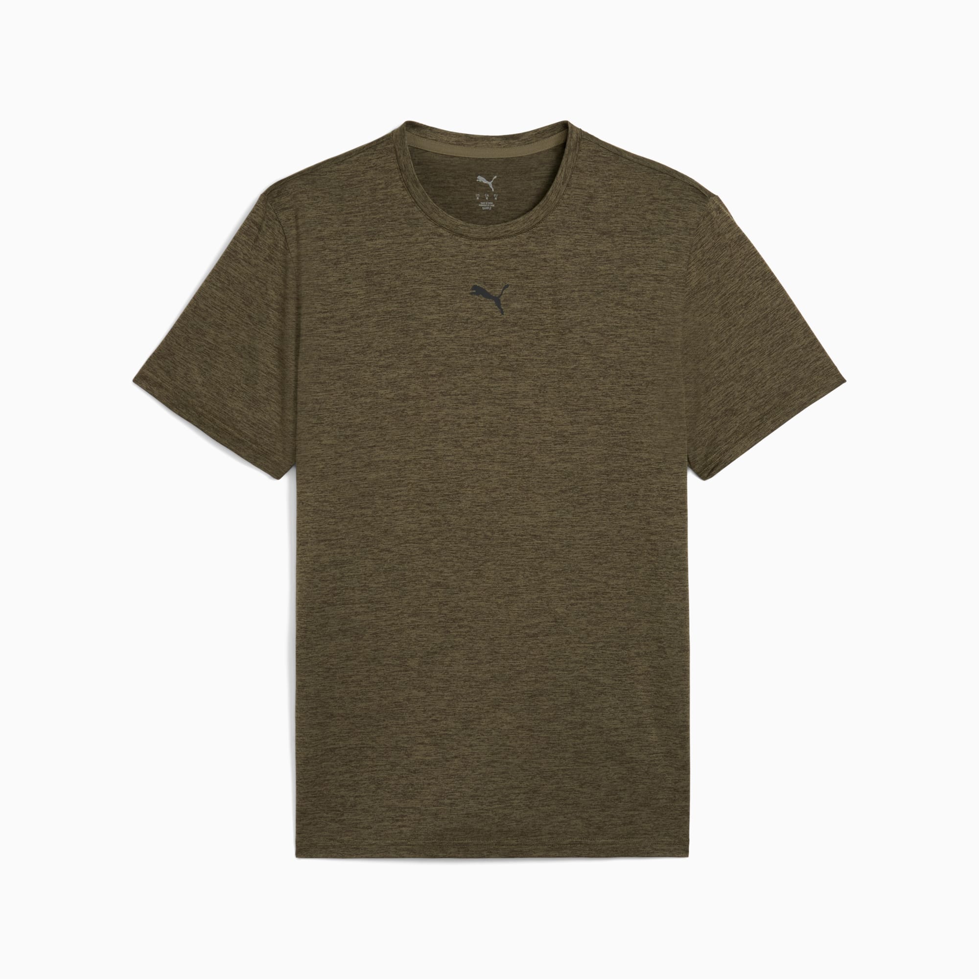 Puma Men's Tad Essentials Heather Loden Green Tee