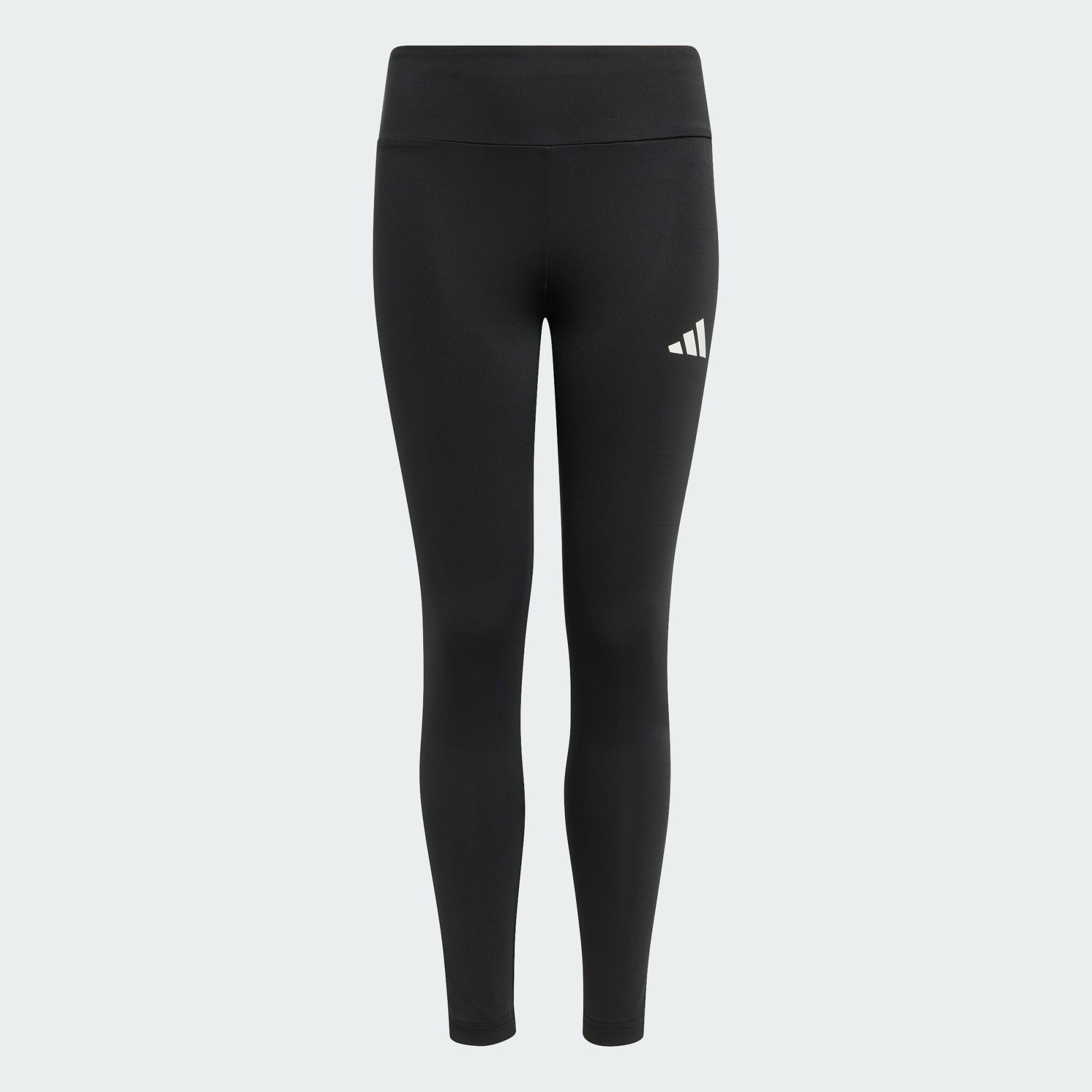 Adidas Kid's Train Essentials 3-Stripes Black Leggings