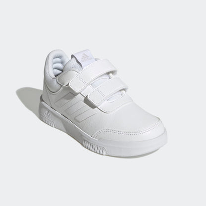 Adidas Kid's Tensaur Sport 2.0 Hook N' Loop Triple White Sneaker Shoes