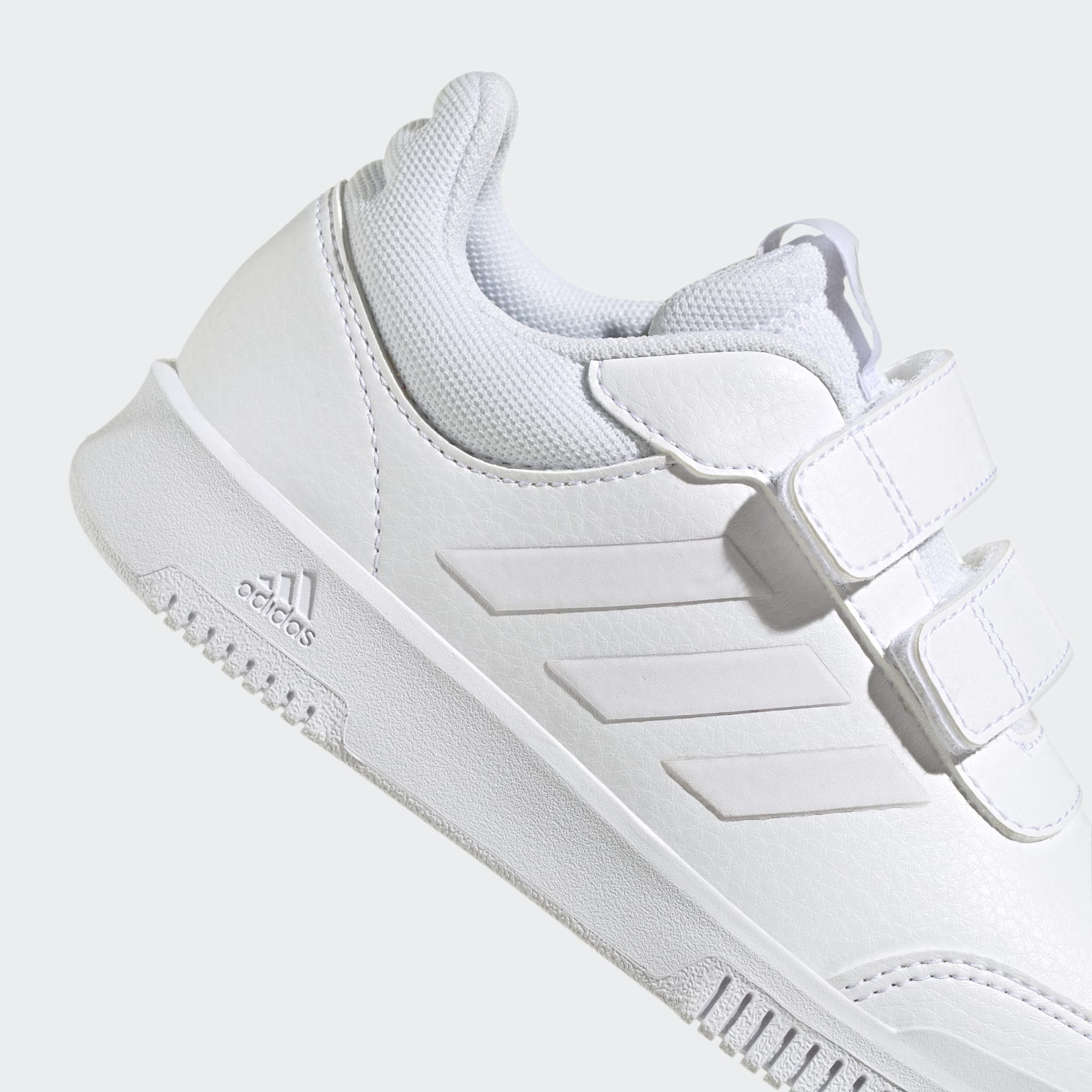 Adidas Kid's Tensaur Sport 2.0 Hook N' Loop Triple White Sneaker Shoes