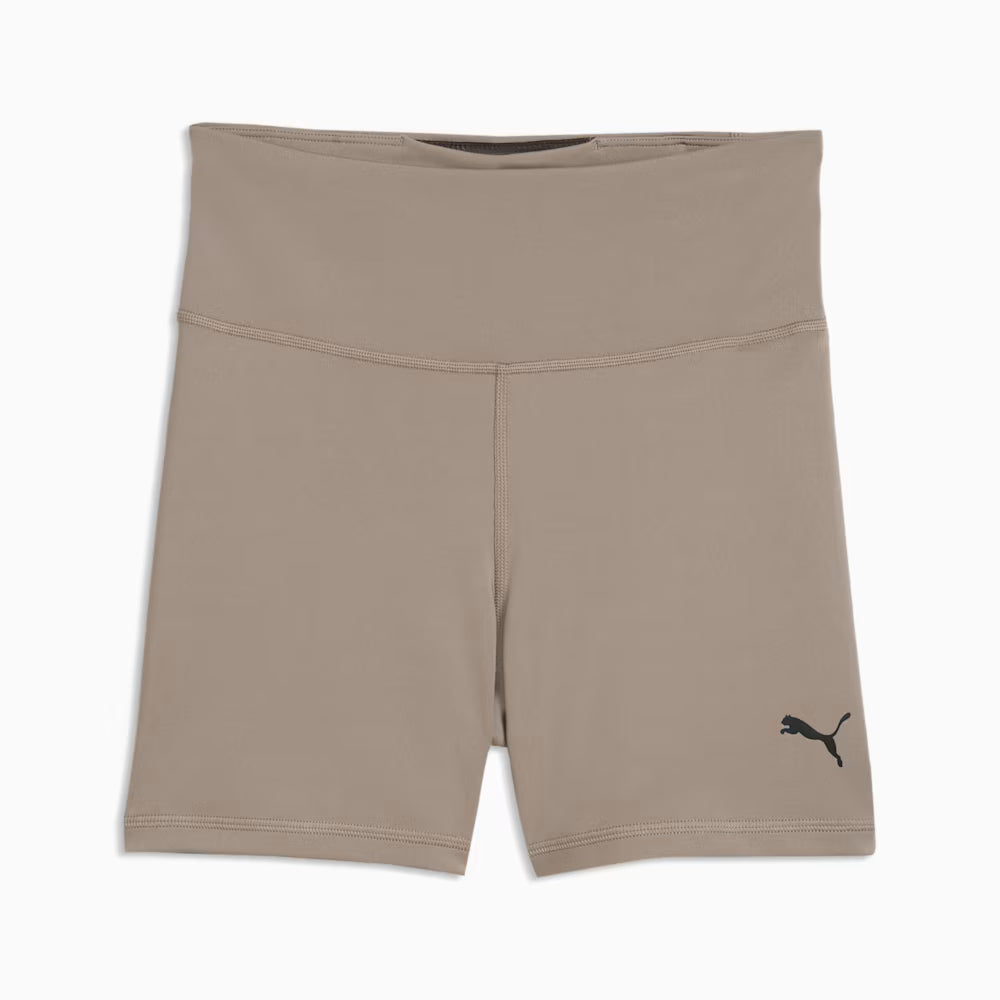 PUMA WOMEN'S TRAIN ALL DAY ESSENTIALS 5" HIGH-WAIST MOUSE GREY SHORT TIGHTS
