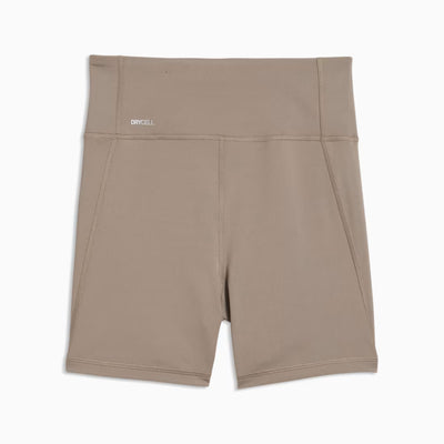 PUMA WOMEN'S TRAIN ALL DAY ESSENTIALS 5" HIGH-WAIST MOUSE GREY SHORT TIGHTS