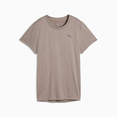 PUMA WOMEN'S TRAIN ALL DAY ESSENTIALS HEATHER GREY TEE