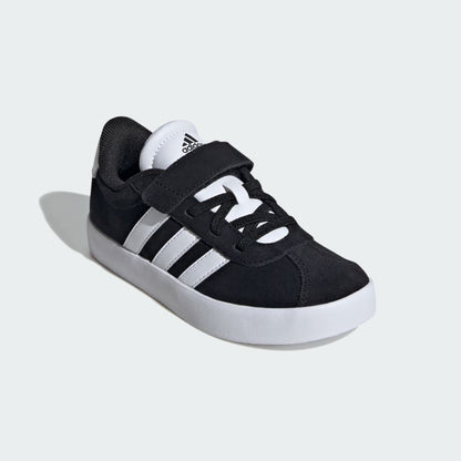 Adidas Kids Velcro Court 3.0 Black/White Shoes