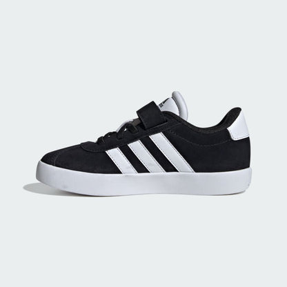 Adidas Kids Velcro Court 3.0 Black/White Shoes