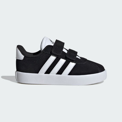 Adidas Kid's Vl Court 3.0 Black/White Sneaker Shoes