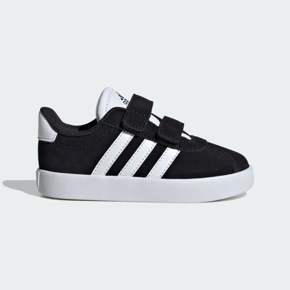 Adidas Kid's Vl Court 3.0 Black/White Sneaker Shoes