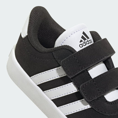 Adidas Kid's Vl Court 3.0 Black/White Sneaker Shoes