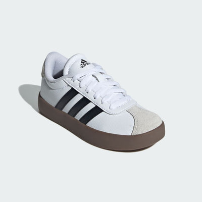 Adidas Kid's Vl Court 3.0 White/Black Sneaker Shoes