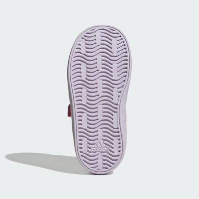 Adidas Kid's Vl Court 3.0 Pink/White/Lavender Sneaker Shoes