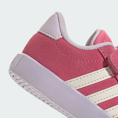 Adidas Kid's Vl Court 3.0 Pink/White/Lavender Sneaker Shoes
