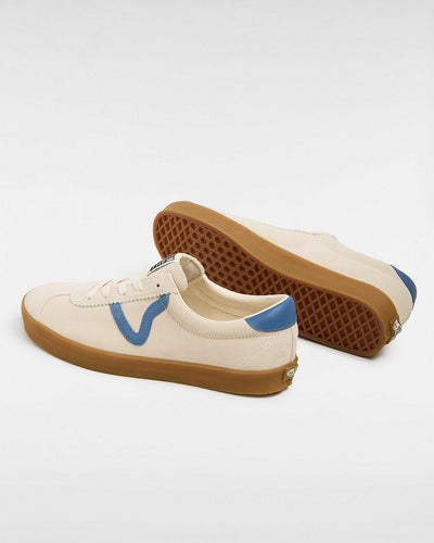 Vans Men's Sport Low White/Navy Sneaker Shoes