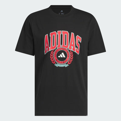 Adidas Men's Varsity Crest Graphic Black Tee