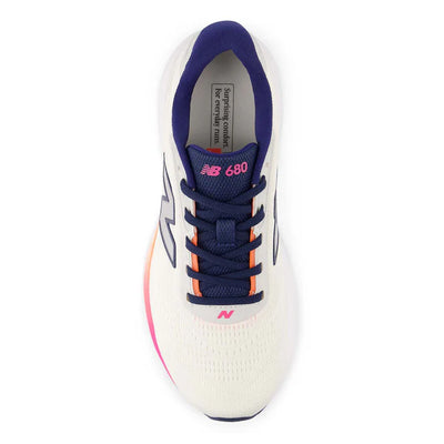 New Balance Women's Fresh Foam 680v9 White/Sea Salt Running Shoes (Width D)