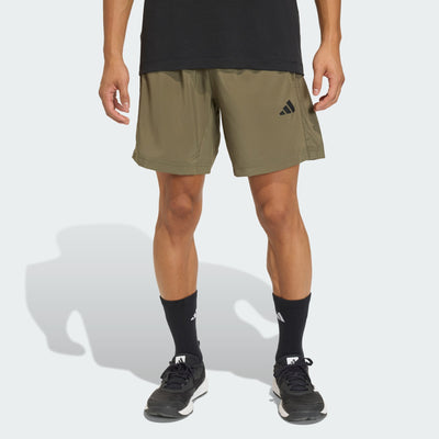 Adidas Men's Workout Essentials Base Woven 7" Olive Shorts
