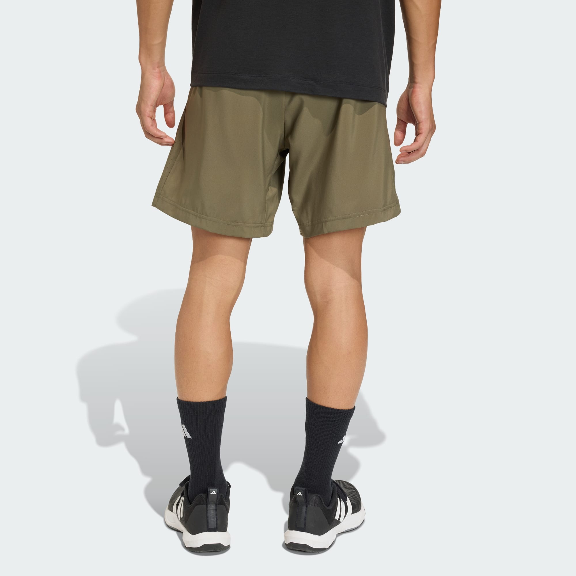 Adidas Men's Workout Essentials Base Woven 7" Olive Shorts
