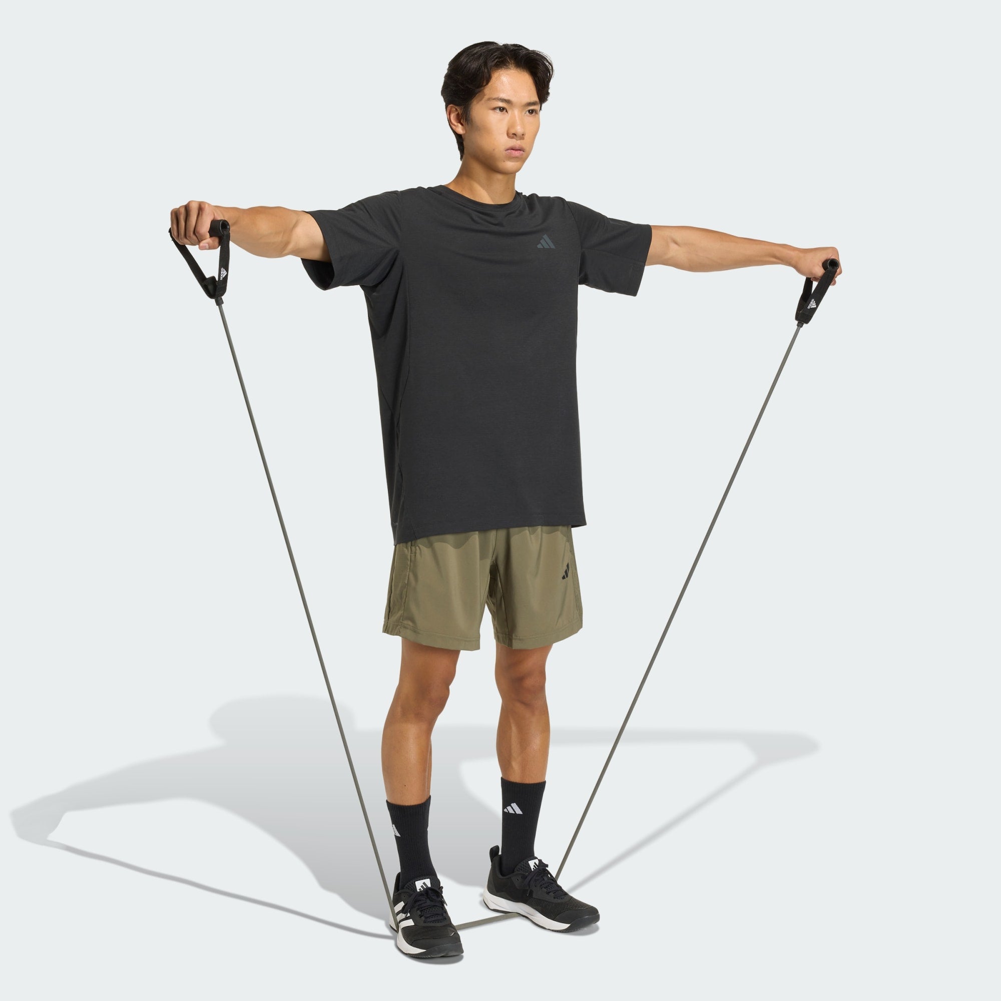 Adidas Men's Workout Essentials Base Woven 7" Olive Shorts