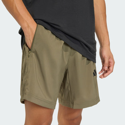 Adidas Men's Workout Essentials Base Woven 7" Olive Shorts