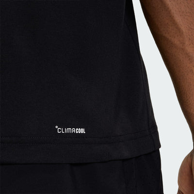 ADIDAS MEN'S WORKOUT ESSENTIALS FEELREADY BLACK TEE