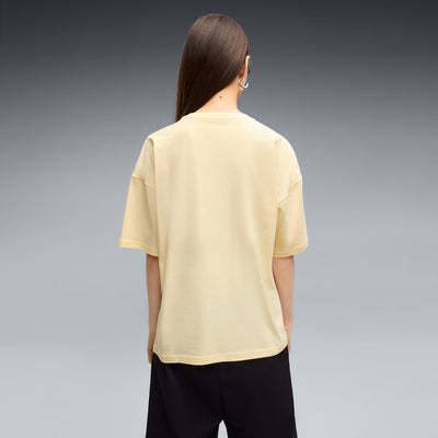 PUMA WOMEN'S WARDROBE ESSENTIALS OVERSIZED BUTTERCREAM TEE