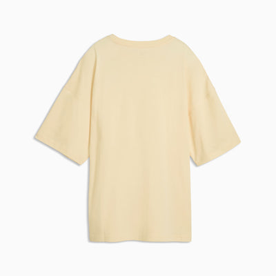 PUMA WOMEN'S WARDROBE ESSENTIALS OVERSIZED BUTTERCREAM TEE