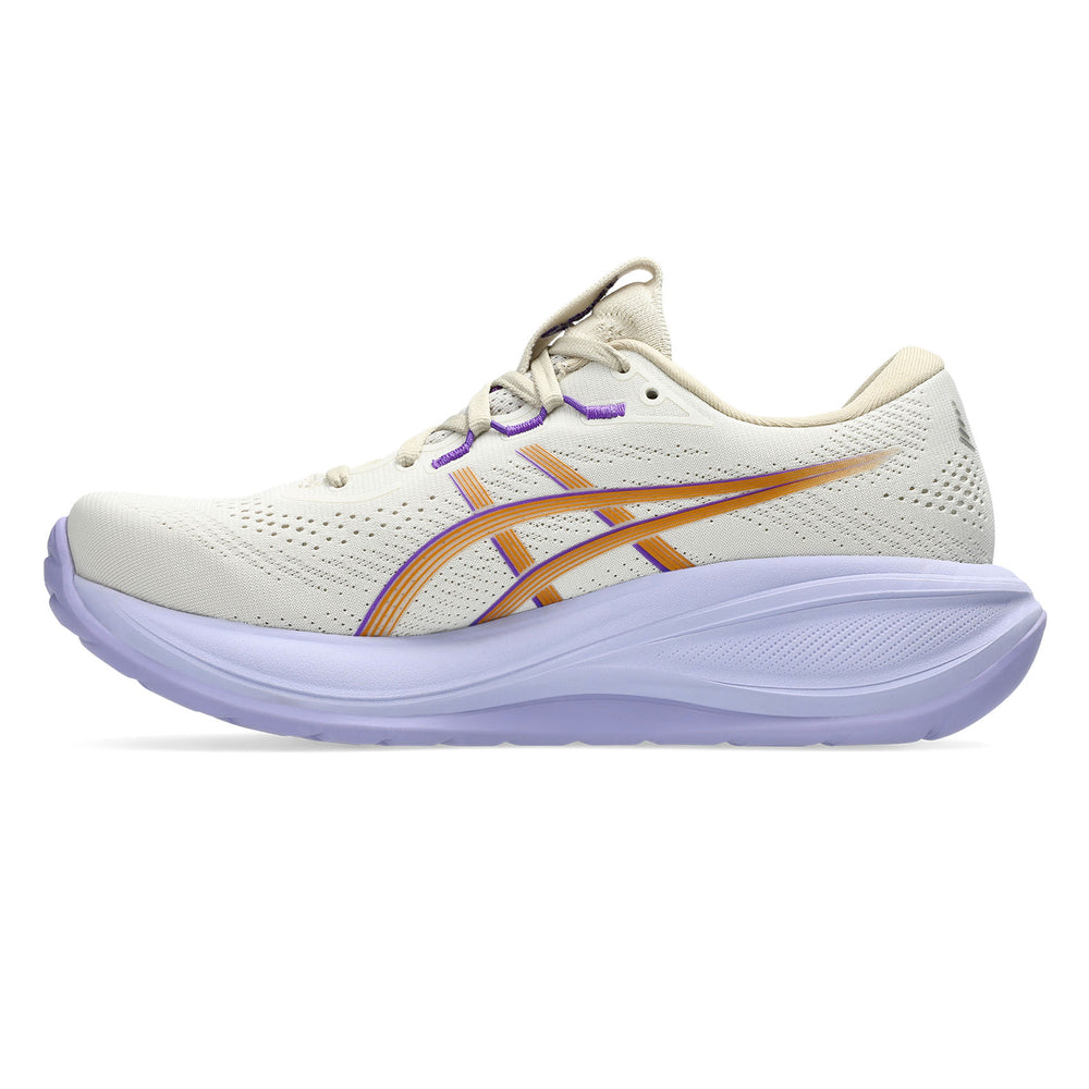 ASICS WOMEN'S GEL CUMULUS 28 OATMEAL/FRESH AIR RUNNING SHOES