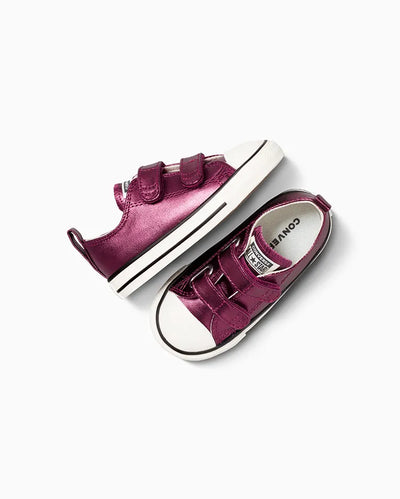 Converse Kid's Chuck Taylor All-Star 2v Metallic Rose Sneaker Shoes