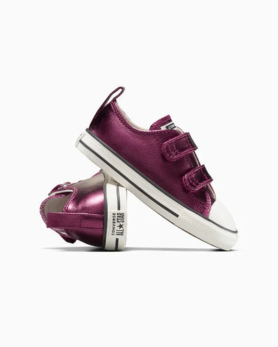 Converse Kid's Chuck Taylor All-Star 2v Metallic Rose Sneaker Shoes