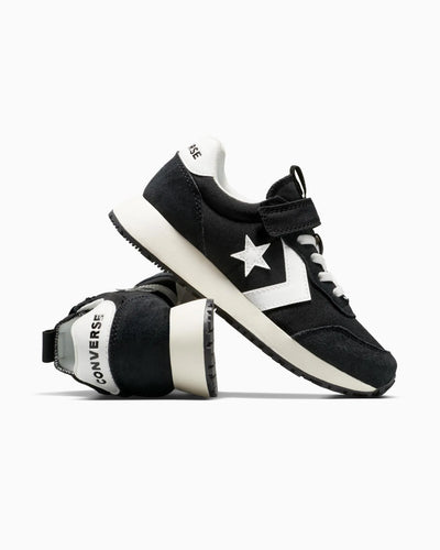 Converse Kid's Omega Hook N' Loop Black/White Shoes