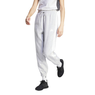 Adidas Women's 3-Stripe Fleece Grey Trackpant