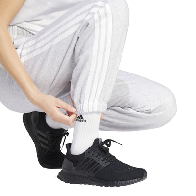 Adidas Women's 3-Stripe Fleece Grey Trackpant