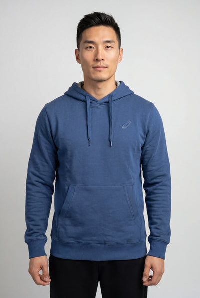 Asics Men's Fleece Blue Hoodie
