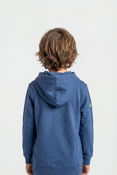 Asics Kid's Fleece Blue/Green Hoodie