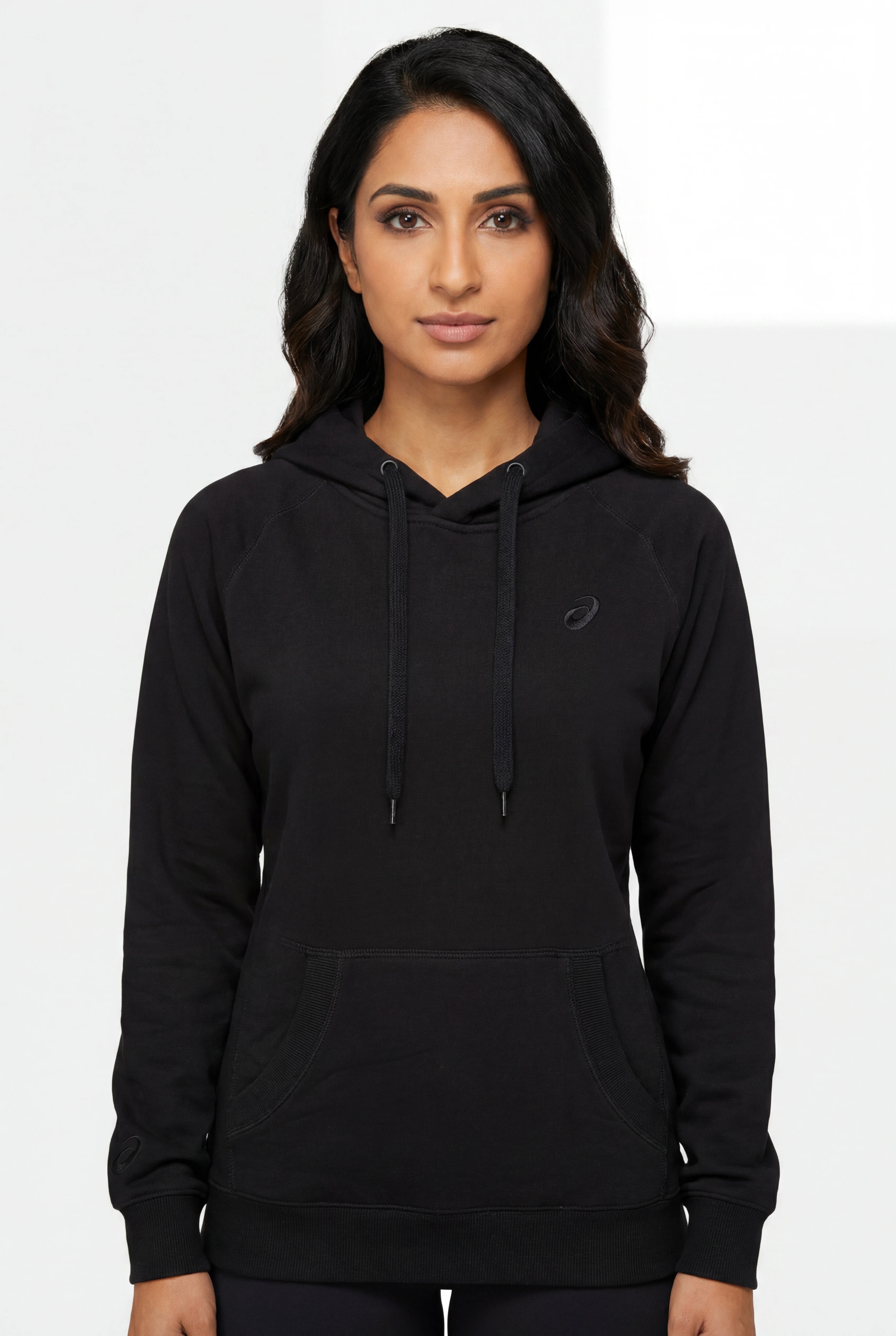 Asics Women's Fleece Black Hoodie