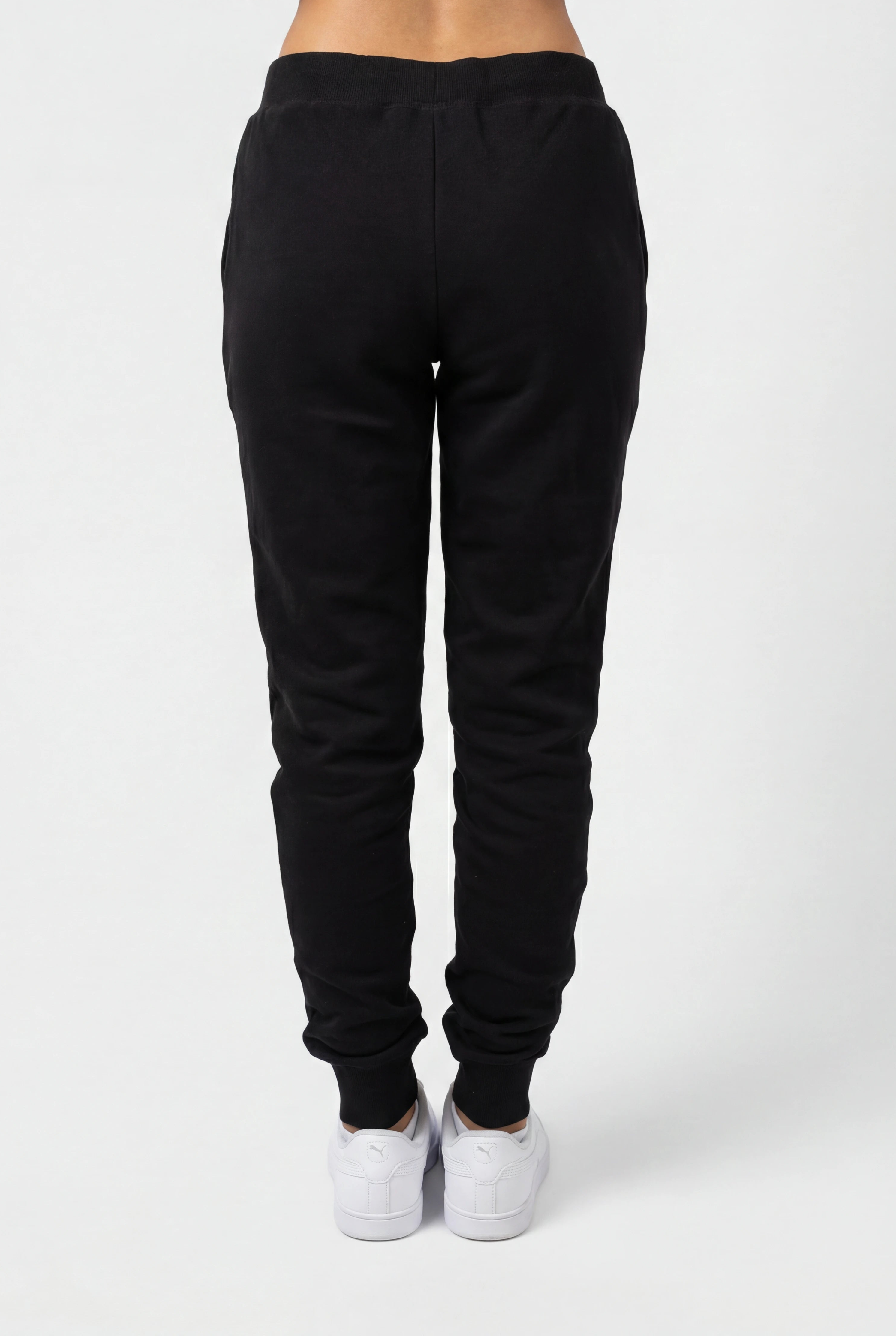 Asics Women's Fleece Cuff Black Trackpants