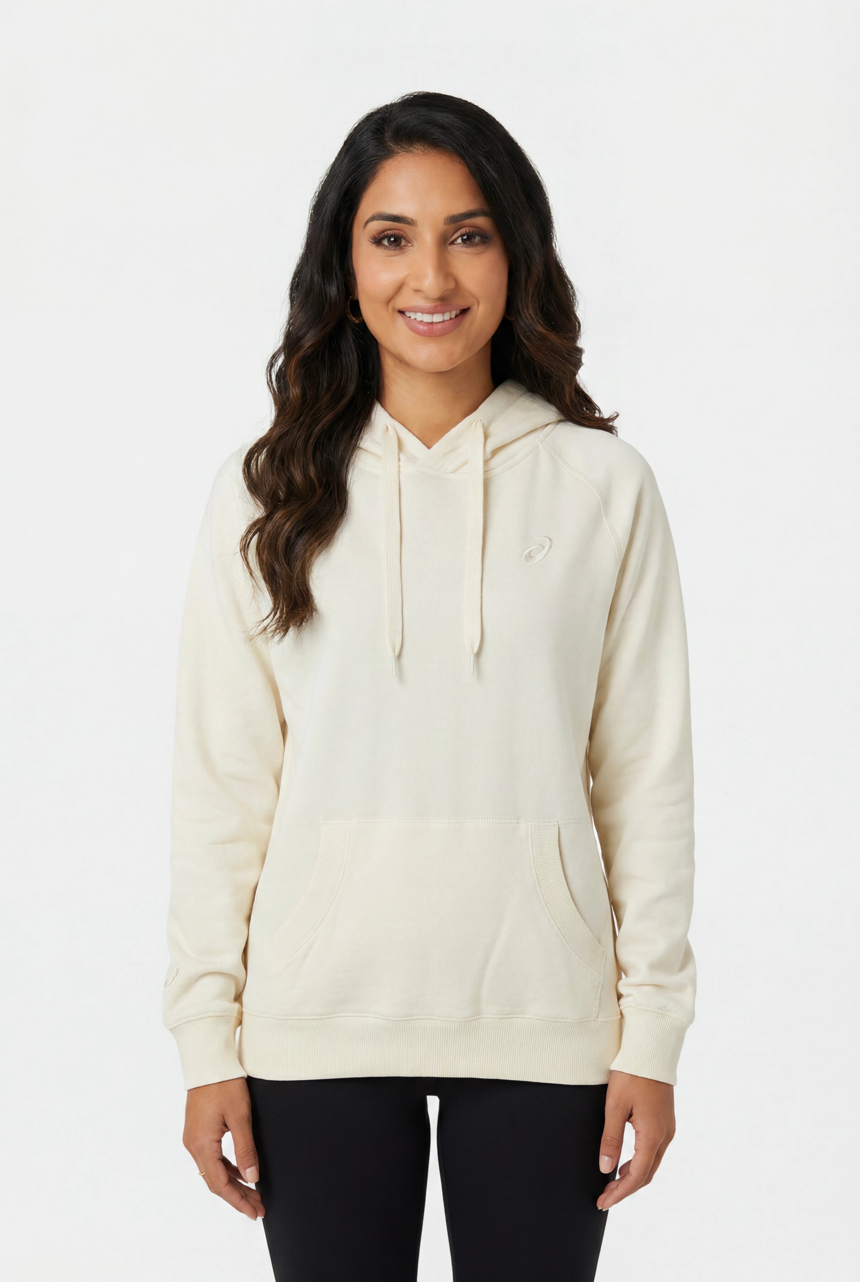 Asics Women's Fleece Cream Hoodie