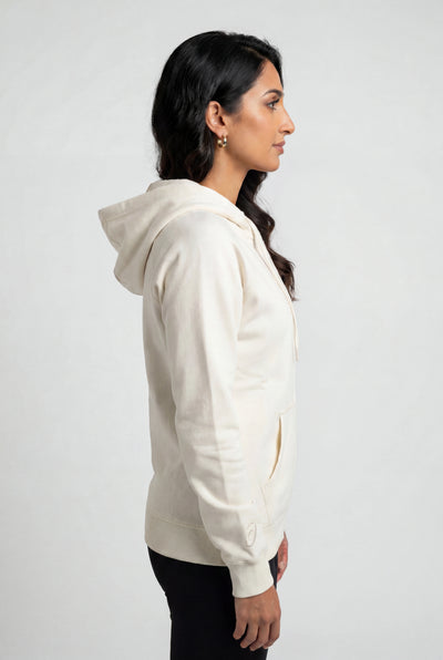 Asics Women's Fleece Cream Hoodie